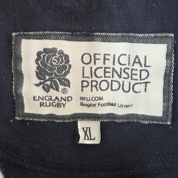 England Rugby | Preppy Short Sleeve Polo with Rose Logo 12 Size XL - Picture 5 of 6